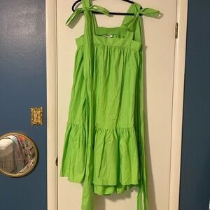 Christopher John Rogers for Target Size Large Green Full Maxi Dress.